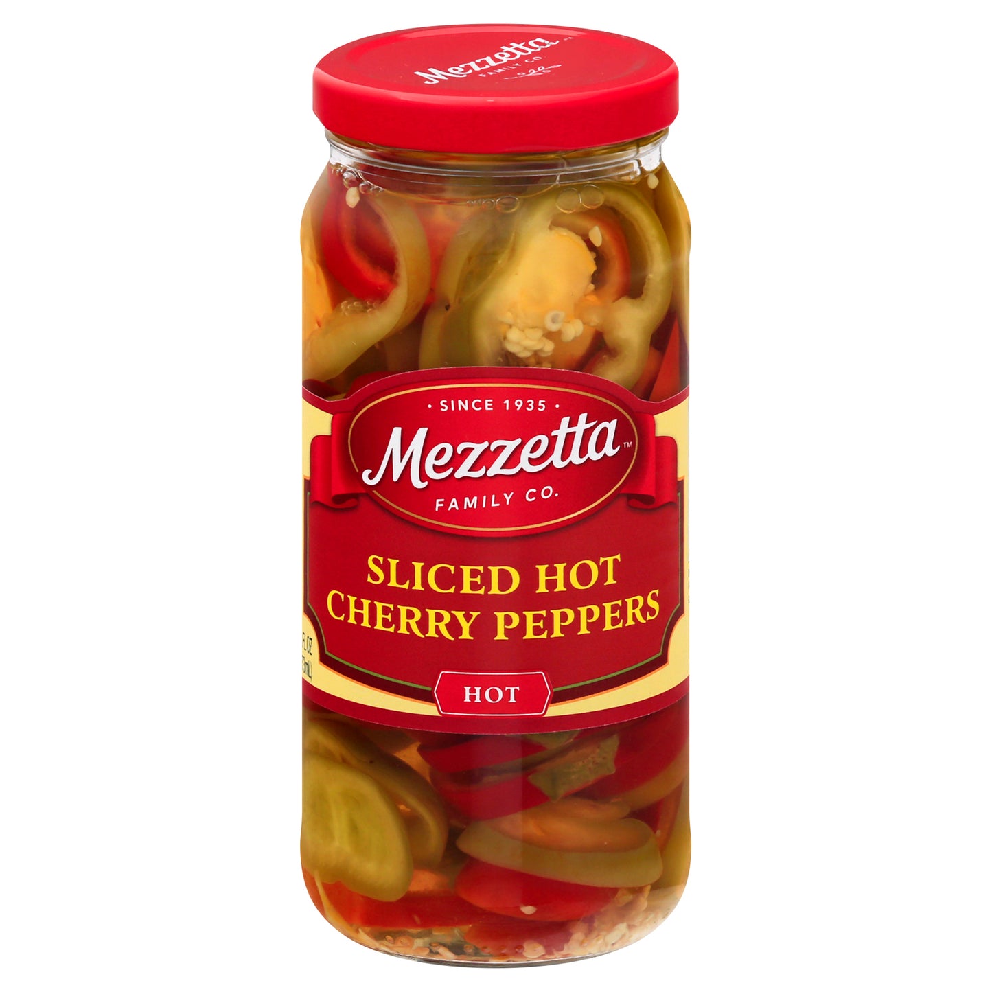 Pimientos Mezzetta - Picante - En rodajas - Caja de 6 - 16 oz