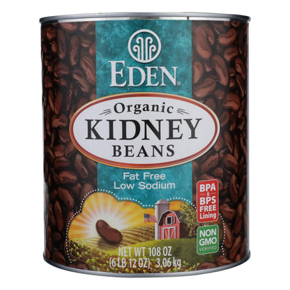 Frijoles orgánicos Eden Foods - Caja de 6 - 108 oz.