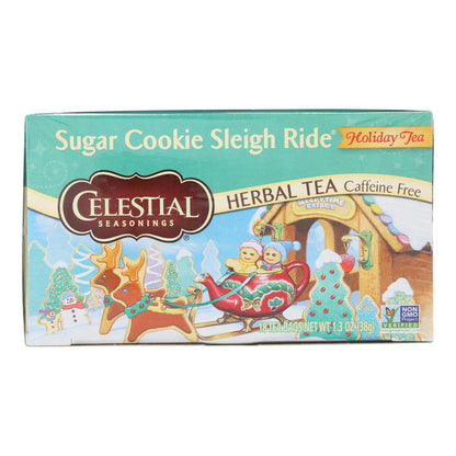 Celestial Seasonings - Herb Tea Sugar Cookie Sleigh Ride - Case Of 6-18 Bag