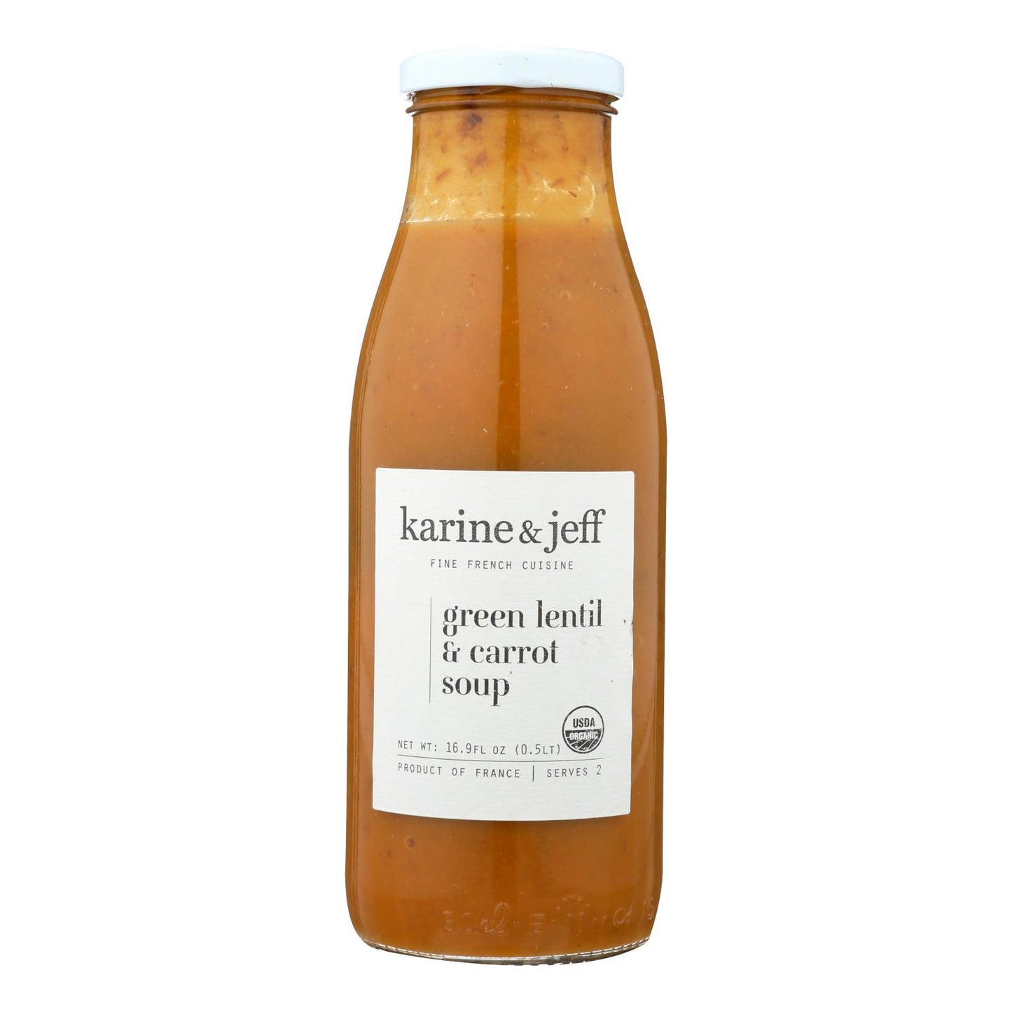 Karine & Jeff Green Lentil & Carrot Soup - Case Of 6 - 16.9 Fz