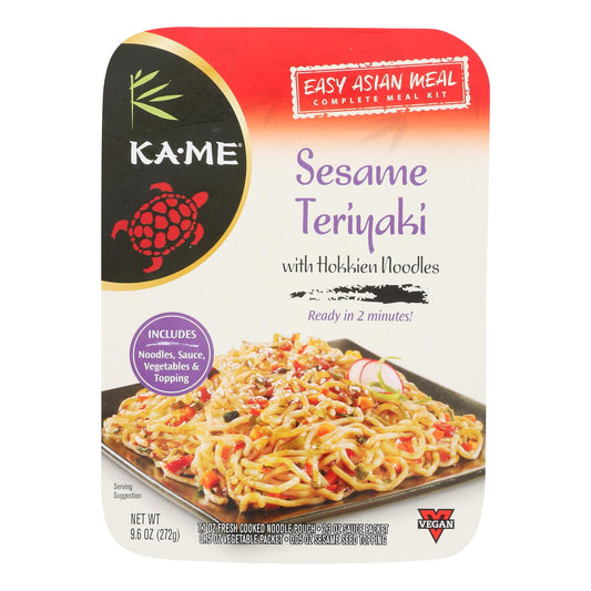 Ka'me - Fideos Teriyaki con Sésamo - Caja de 6 - 9.6 Oz