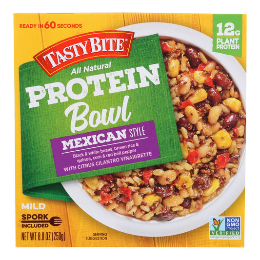 Tasty Bite - Tazón de proteína estilo mexicano - Caja de 6 - 8.8 oz