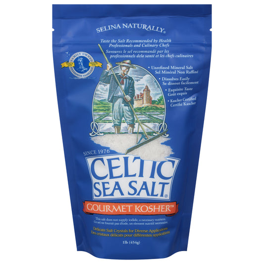 Sal marina celta - Bolsa de sal gourmet kosher - Caja de 6 - 1 libra