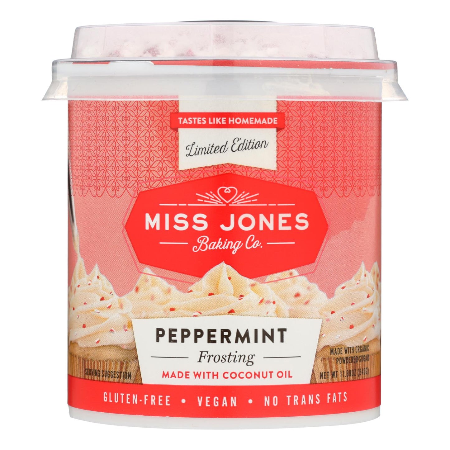 Miss Jones Baking Co - Glaseado de menta - Caja de 6 - 11,98 oz