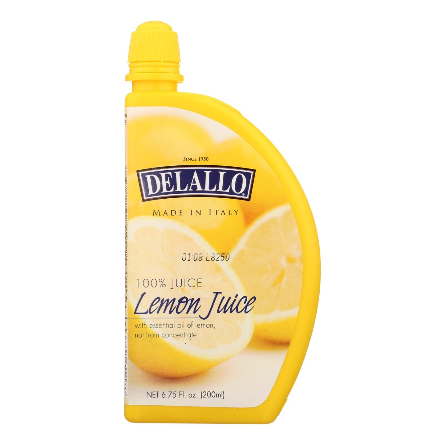Delallo Delallo Jugo de limón en rodajas - Caja de 12 - 6,75 oz
