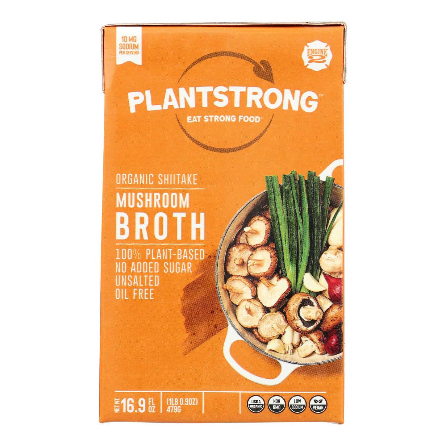 Plantstrong - Caldo Shtk de hongos - Caja de 6 - 16,9 Fz