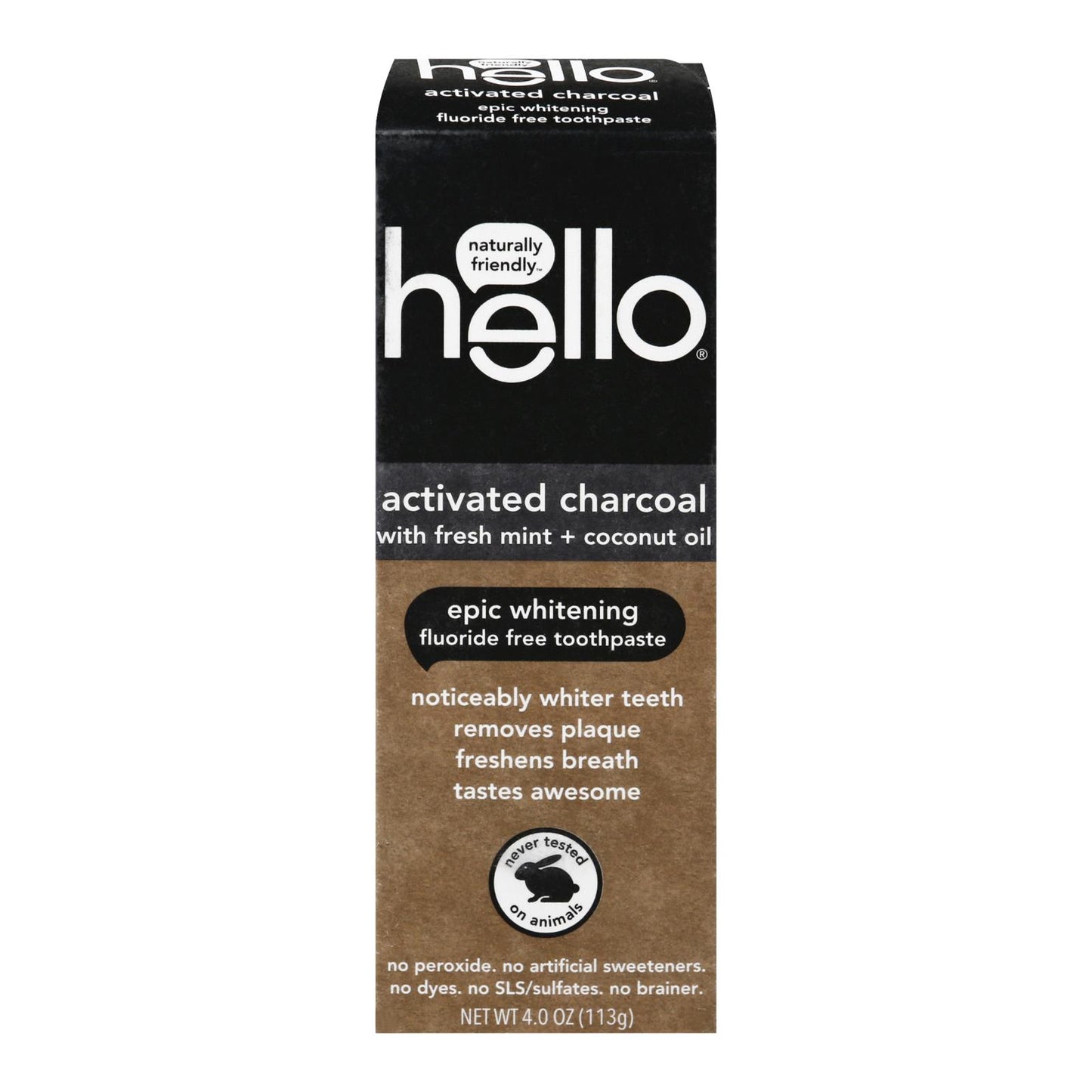 Hello Products Llc - Tpst Act Char Wht Flrd Fr - Caja de 6-4 oz