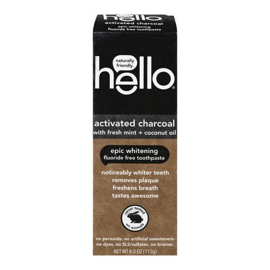 Hello Products Llc - Tpst Act Char Wht Flrd Fr - Case Of 6-4 Oz