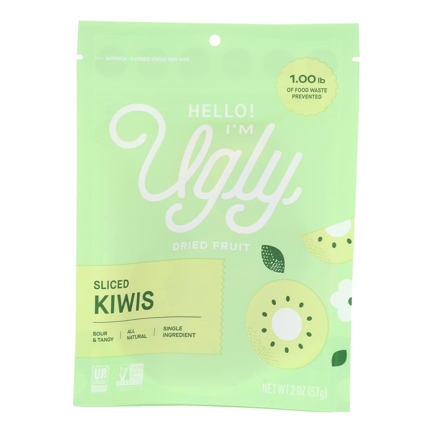 ¡Hola! Soy fea - Drd Kiwi Slcd 100% reciclado - Caja de 12 de 2 oz