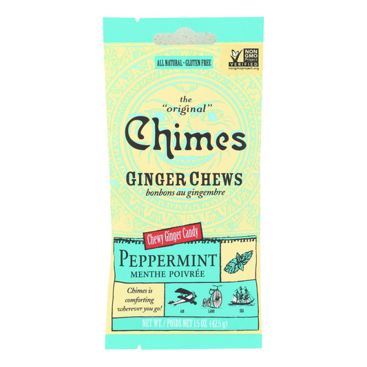 Chimes Ginger Chews - Menta - Caja de 12 - 1.5 oz