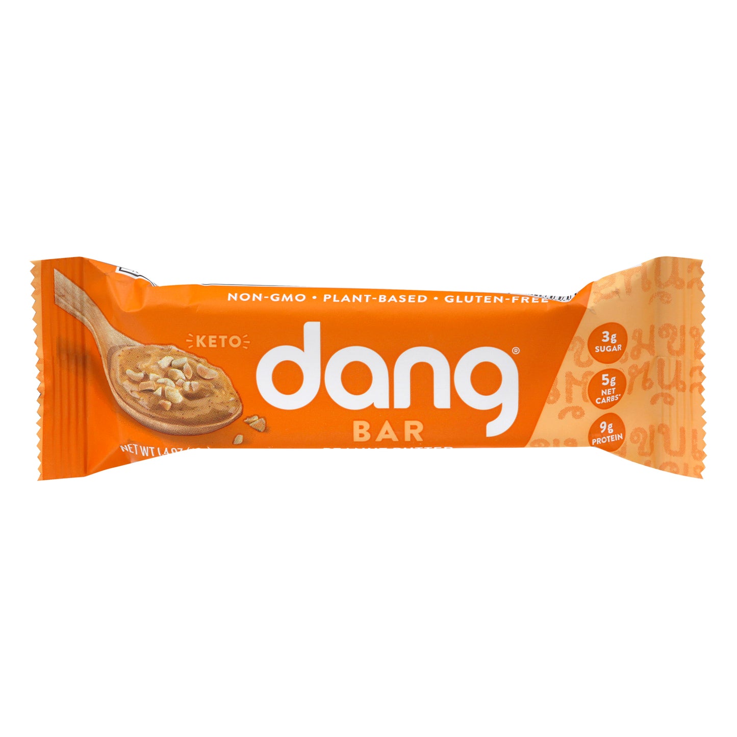 Dang - Barra de mantequilla de maní - Caja de 12 - 1.4 oz