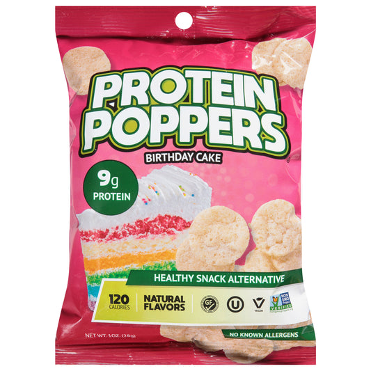 Protein Poppers - Protein Popr Birthday Cake - Caja de 60 - 1 oz