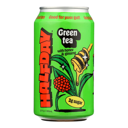 Halfday - Tonic Green Tea Honey Gnsng - Case Of 12-12 Fz