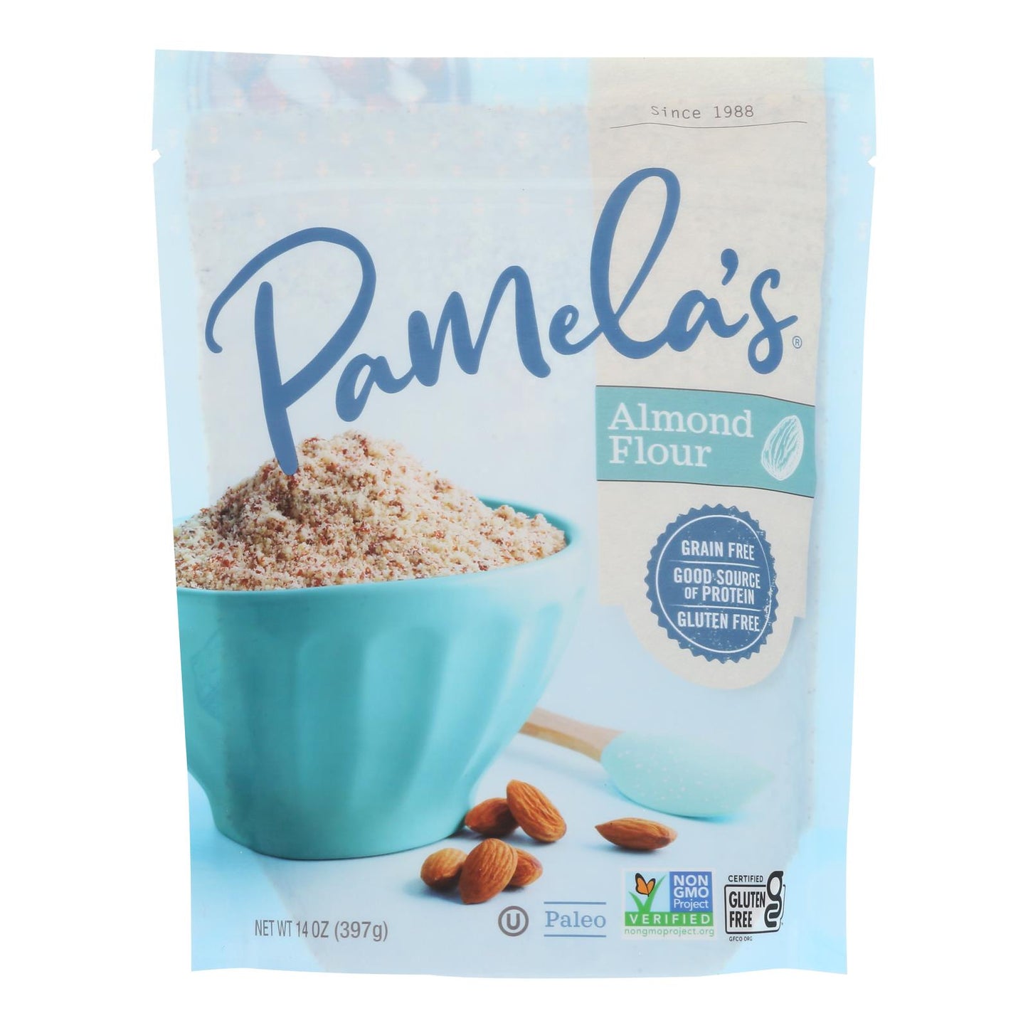 Productos de Pamela - Harina de almendras - Caja de 6 - 14 oz.