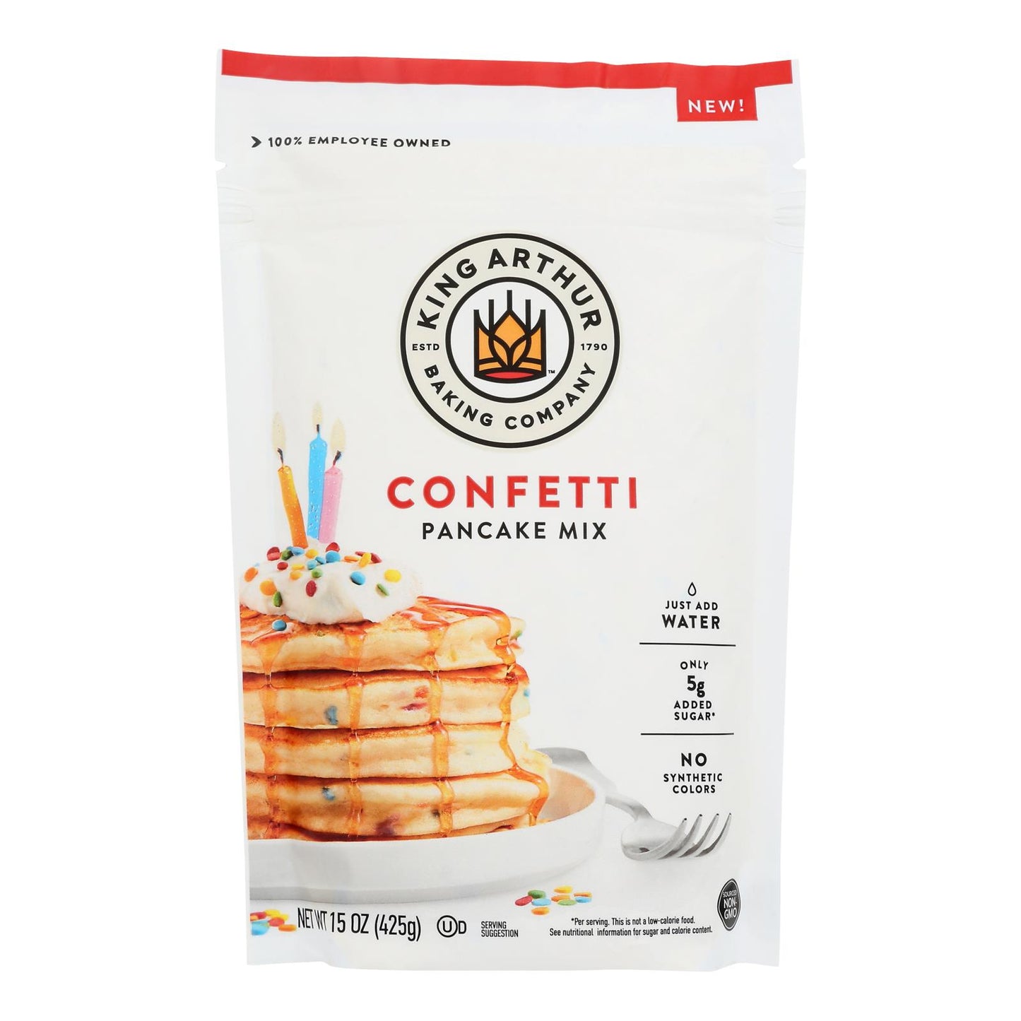 King Arthur Baking Company - Mix de confeti para cupcakes - Caja de 6 de 15 oz