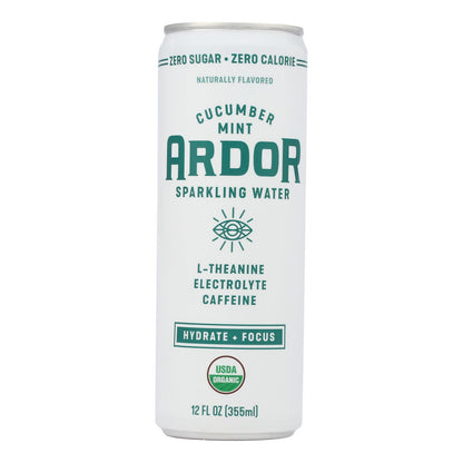 Ardor Sparkling Water - Sparkling Water Cumbr Mint - Case Of 12-12 Fz