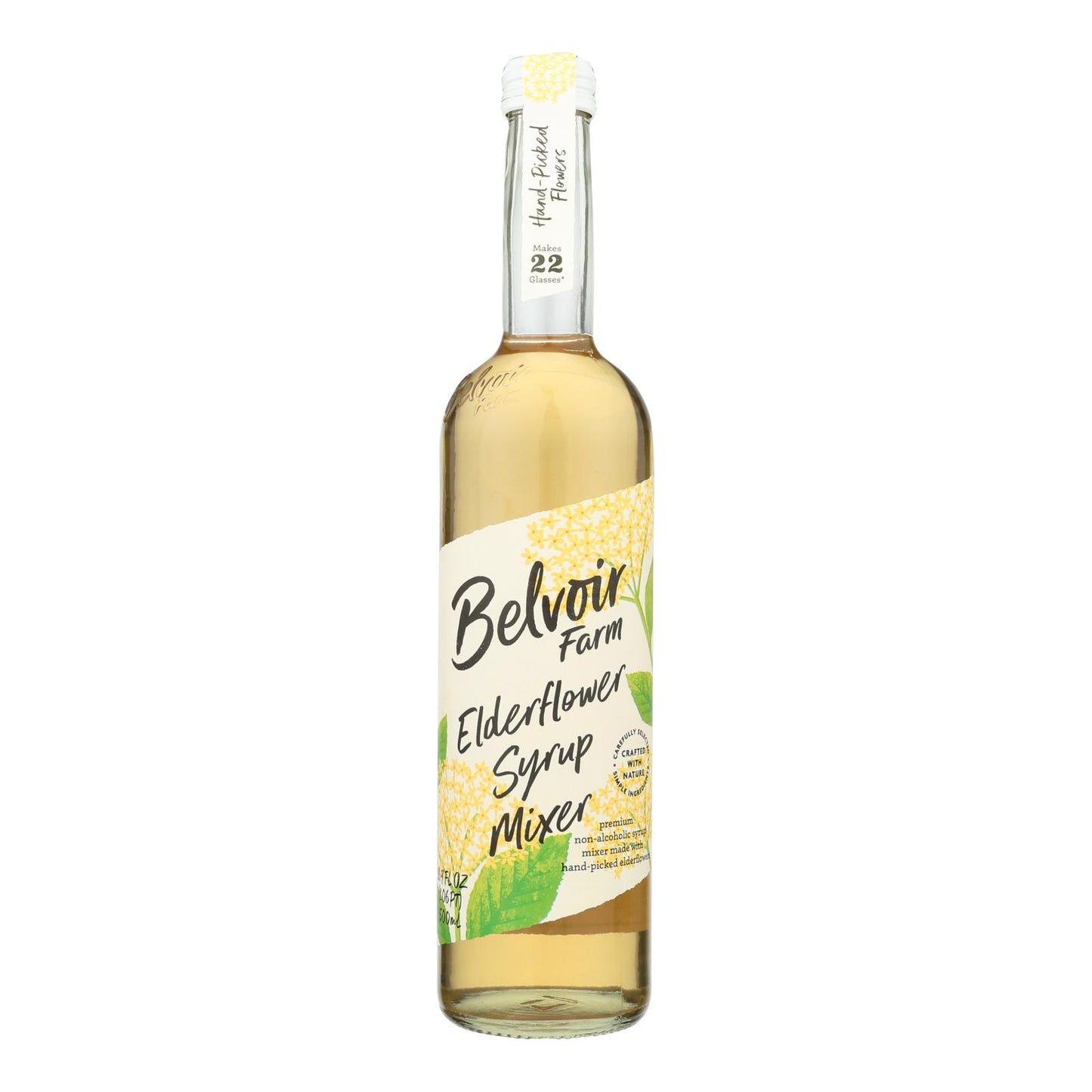 Cordial de flor de saúco de Belvoir Fruit Farms - Caja de 6 - 17 Fz