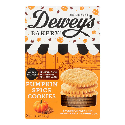 Deweys Bakery - Galletas finas con sabor a calabaza - Caja de 6 a 9 oz