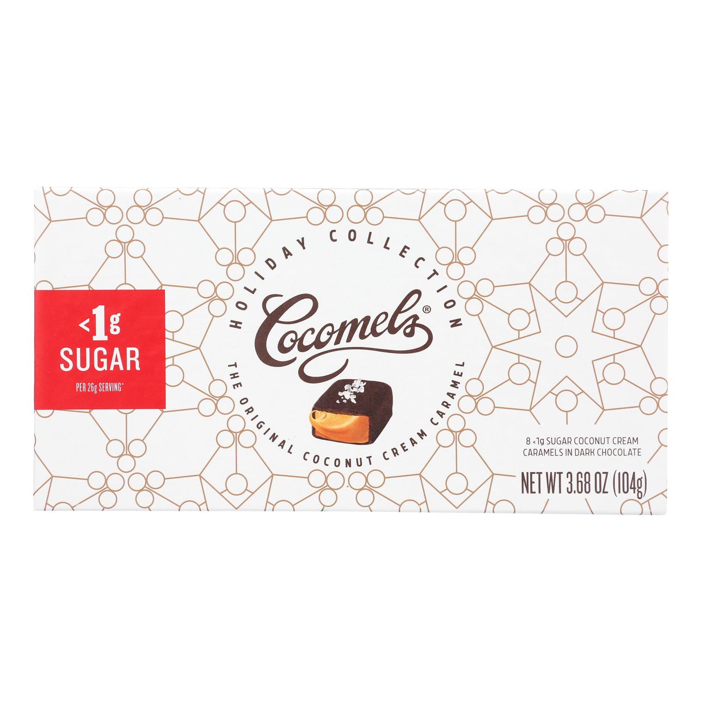 Cocomels - Caramelo Cnutmlk Dkchoc Hc - Caja de 12 - 3,68 oz