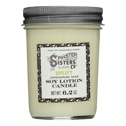 Vela de aromaterapia para el cuerpo de Spinster Sisters Co., Uplift, caja de 4, 6,2 oz