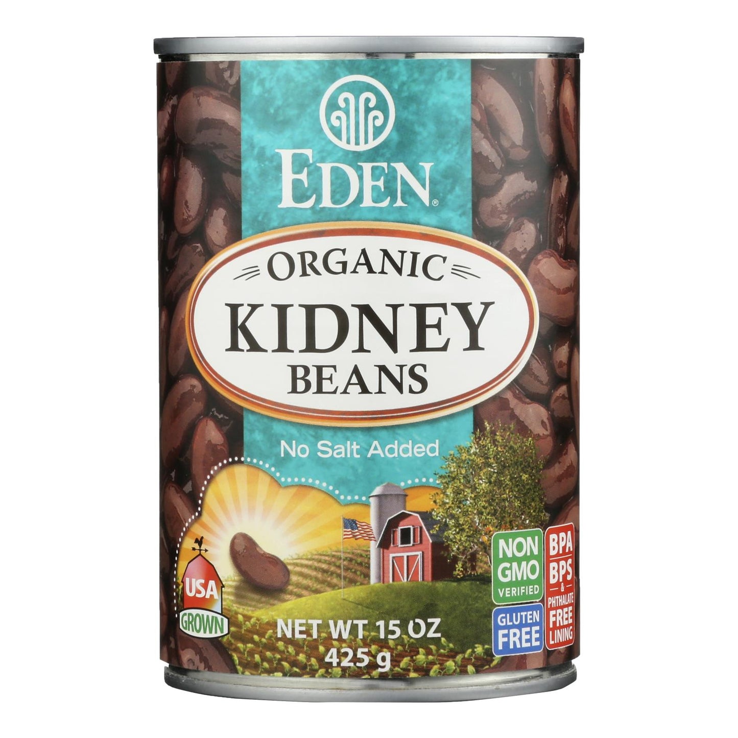 Eden Foods 有机芸豆 - 12 盒装 - 15 盎司。