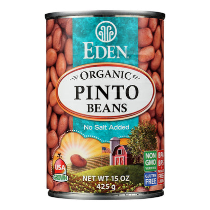 Frijoles pintos orgánicos Eden Foods - Caja de 12 - 15 oz.