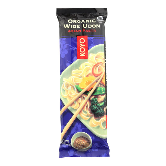 Fideos udon anchos orgánicos Koyo - Caja de 12 - 8 oz