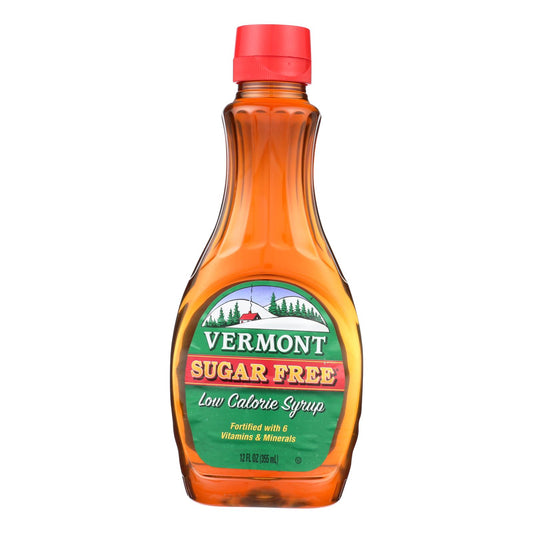 Maple Grove Farms - Jarabe bajo en calorías y sin azúcar de Vermont - Caja de 12 - 12 fl oz.