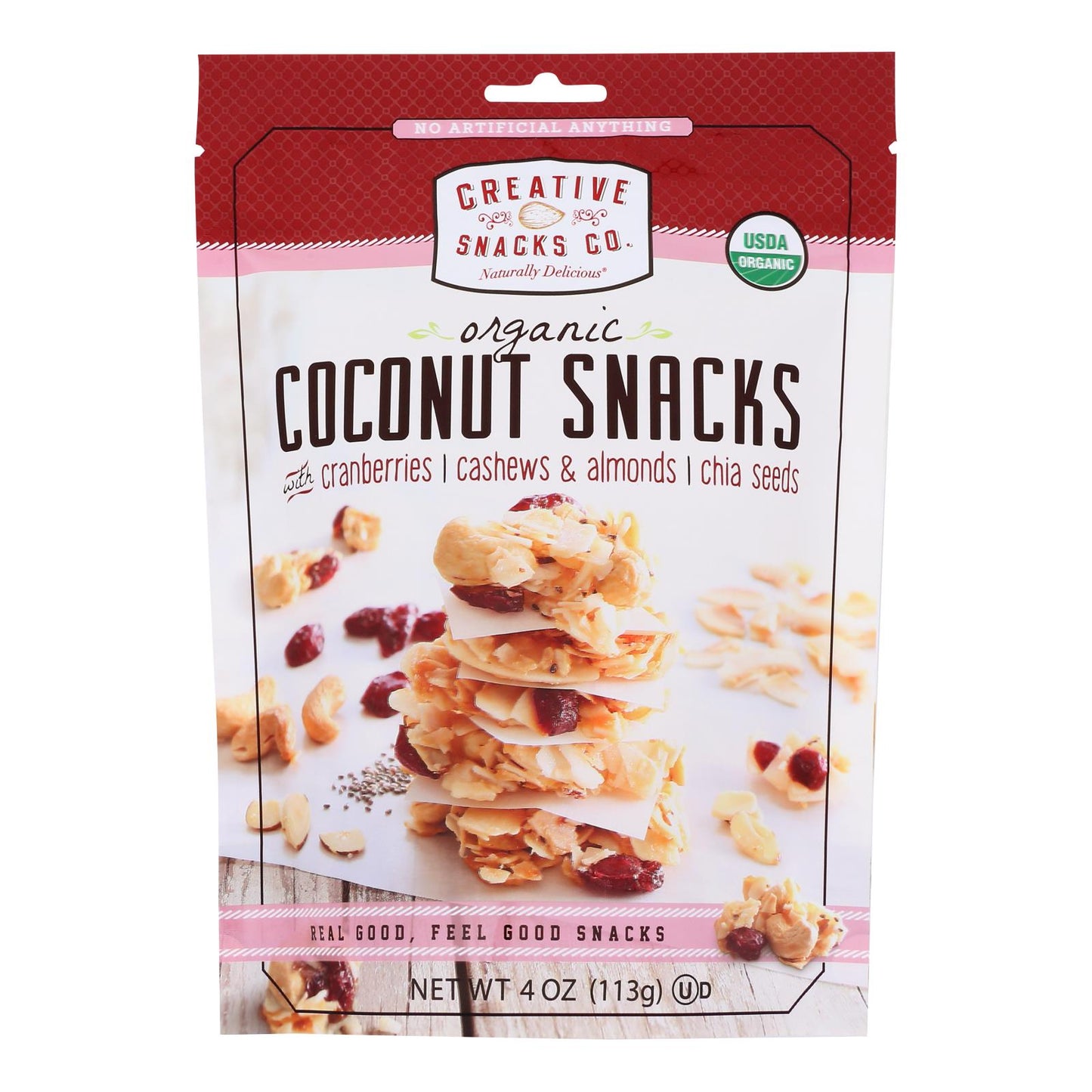 Creative Snacks - Coconut Snack Cran-nut-chi - Case Of 6-4 Oz