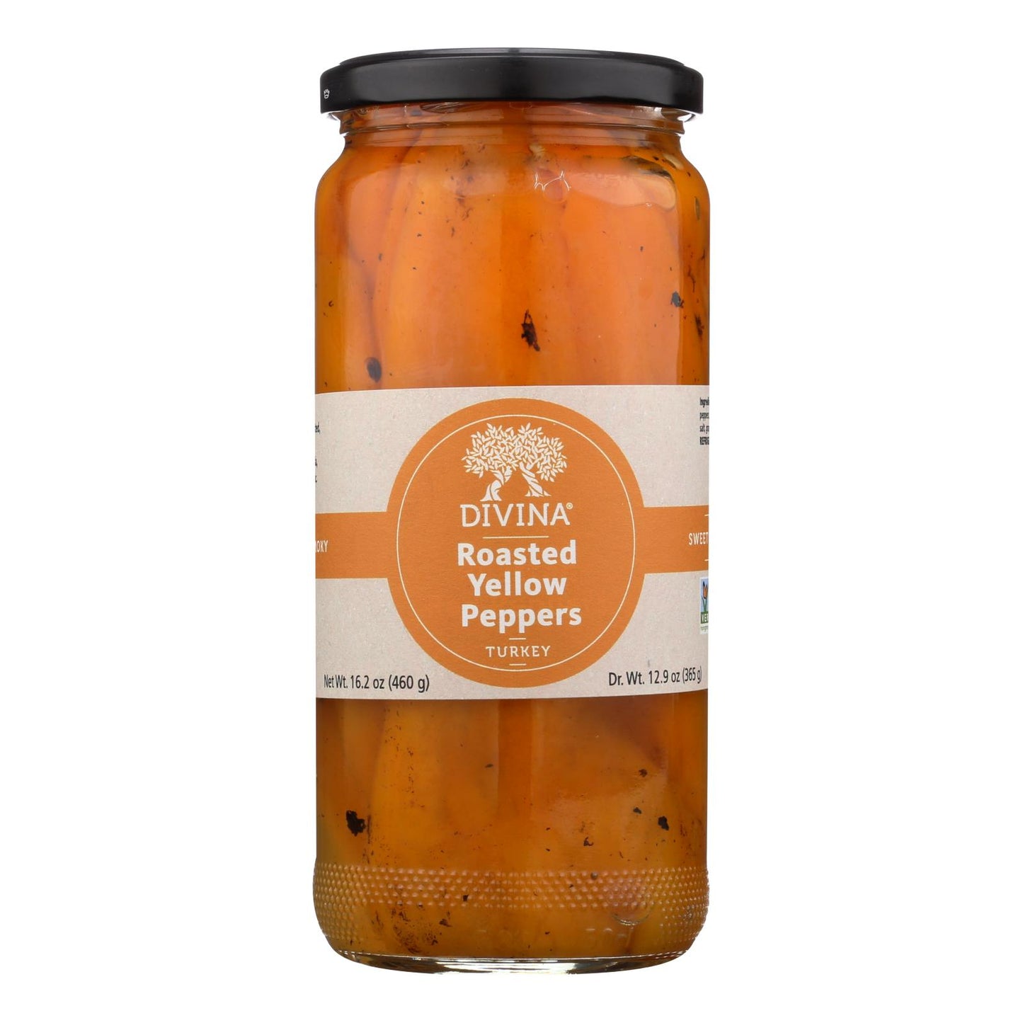 Divina - Pimientos Amarillos Asados ​​- Caja De 6-16.2 Oz