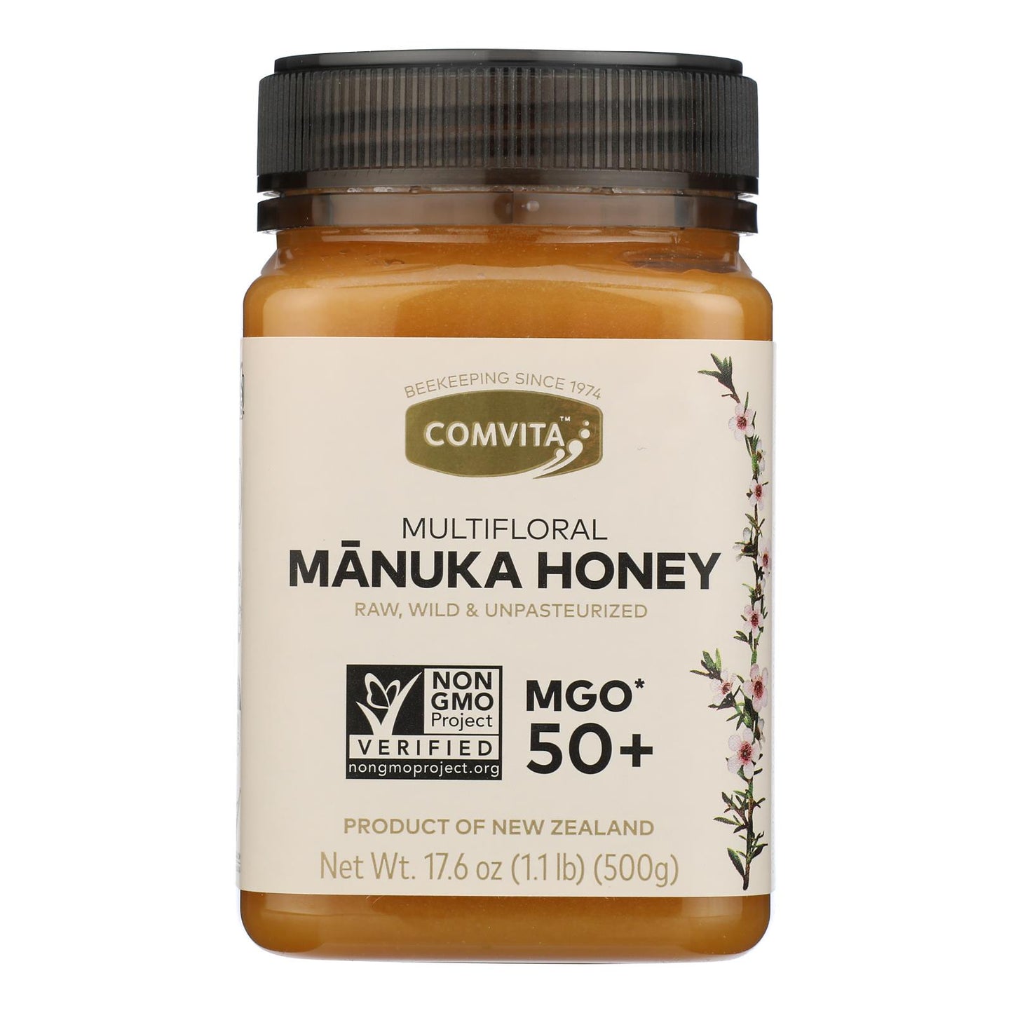 Comvita - Miel de manuka cruda Mgo 50+ - 1 unidad - 17,6 oz