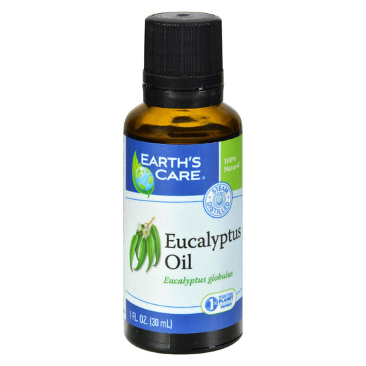 Aceite esencial Earth's Care - 100 % puro - Natr - Eucalipto - 1 fl oz