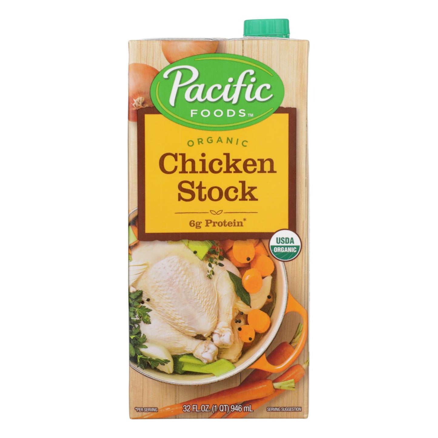 Pacific Natural Foods Simply Stock - Pollo - Caja de 12 - 32 fl oz.