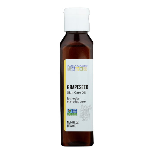 Aura Cacia - Natural Skin Care Oil Grapeseed - 4 Fl Oz