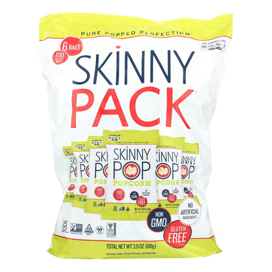 Bolsas de palomitas de maíz Skinnypop de 100 calorías - Caja de 10 - 0,65 oz.