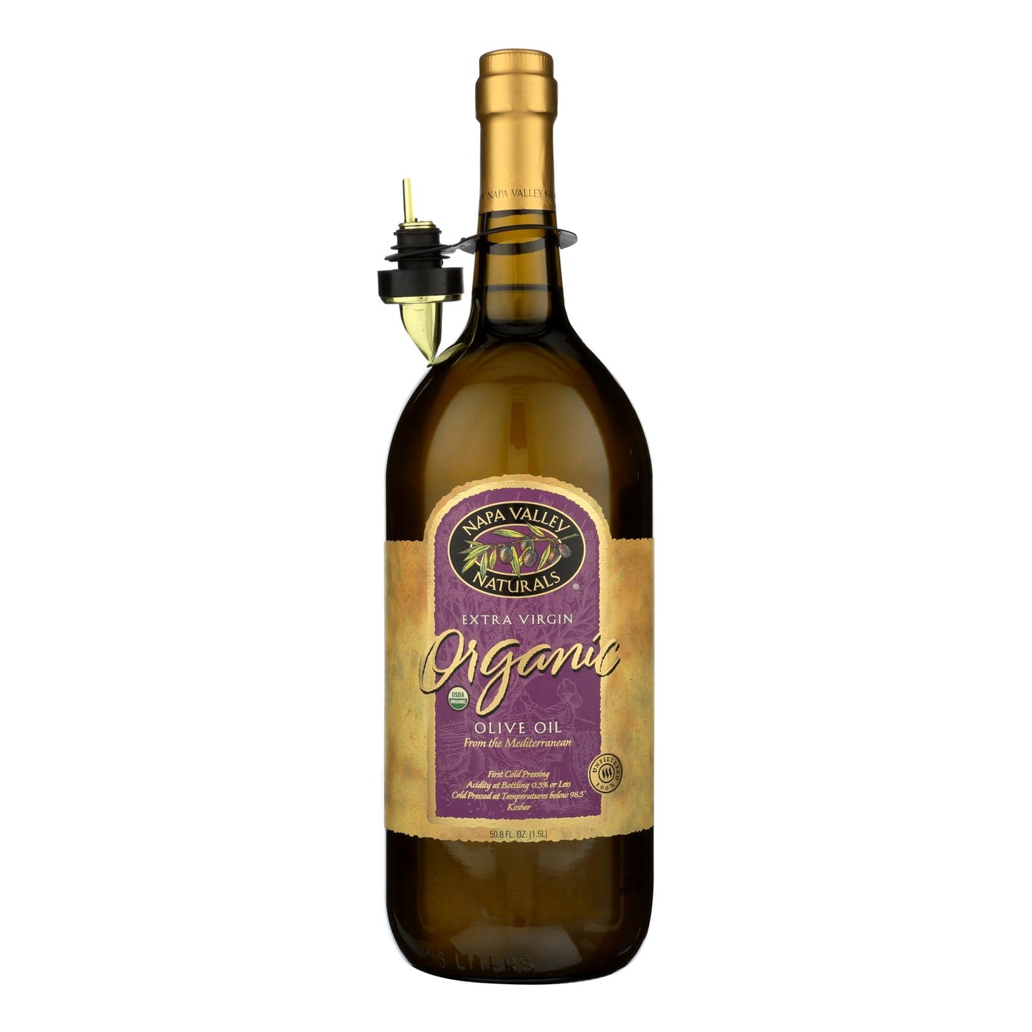 Aceite de oliva virgen extra orgánico Napa Valley Naturals - Caja de 6 - 50,8 fl oz.