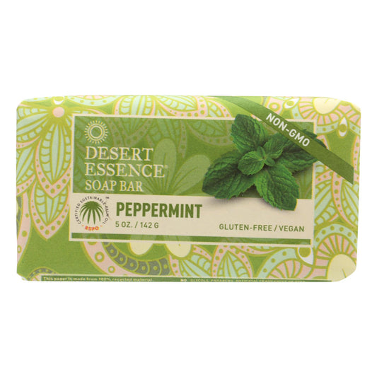 Jabón en barra Desert Essence, menta, 5 oz