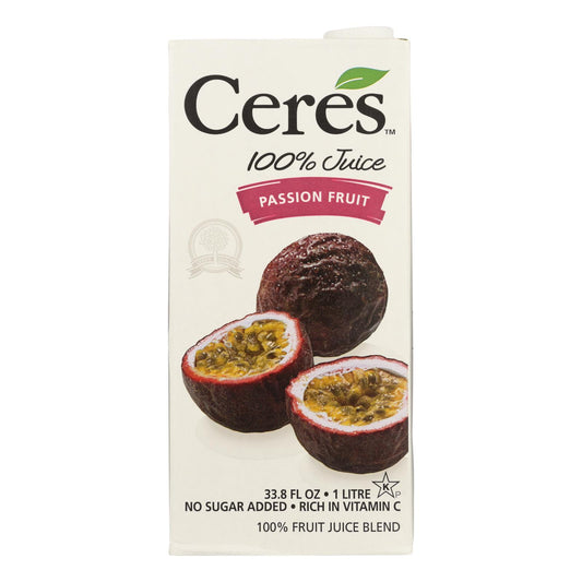 Ceres Juices Jugo - Maracuyá - Caja de 12 - 33.8 Fl Oz