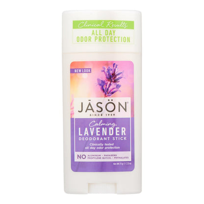 Desodorante en barra Jason de lavanda, 2,5 oz