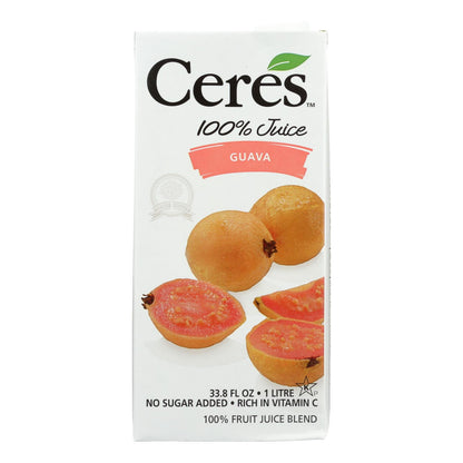 Ceres Juices 果汁 - 番石榴 - 12 瓶装 - 33.8 盎司