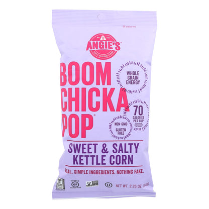 Palomitas de maíz dulces y saladas Boom Chicka Pop de Angie's Kettle Corn - Caja de 12 - 2,25 oz.