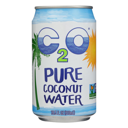 C2o - Agua de coco pura Agua de coco pura - Caja de 24 - 10.5 Fl Oz