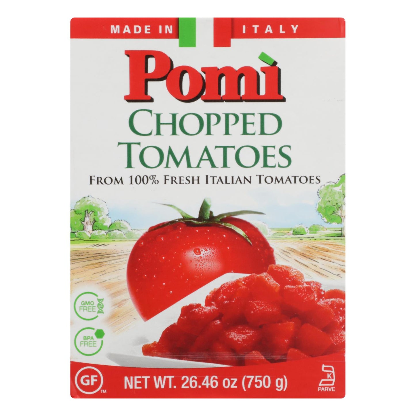 Tomates Pomi - Tomates Picados - Caja De 12 - 26.46 Oz