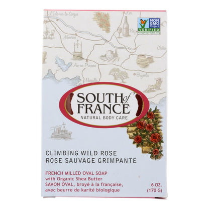 South Of France Bar Soap - Climbing Wild Rose - 6 Oz - 1 Each