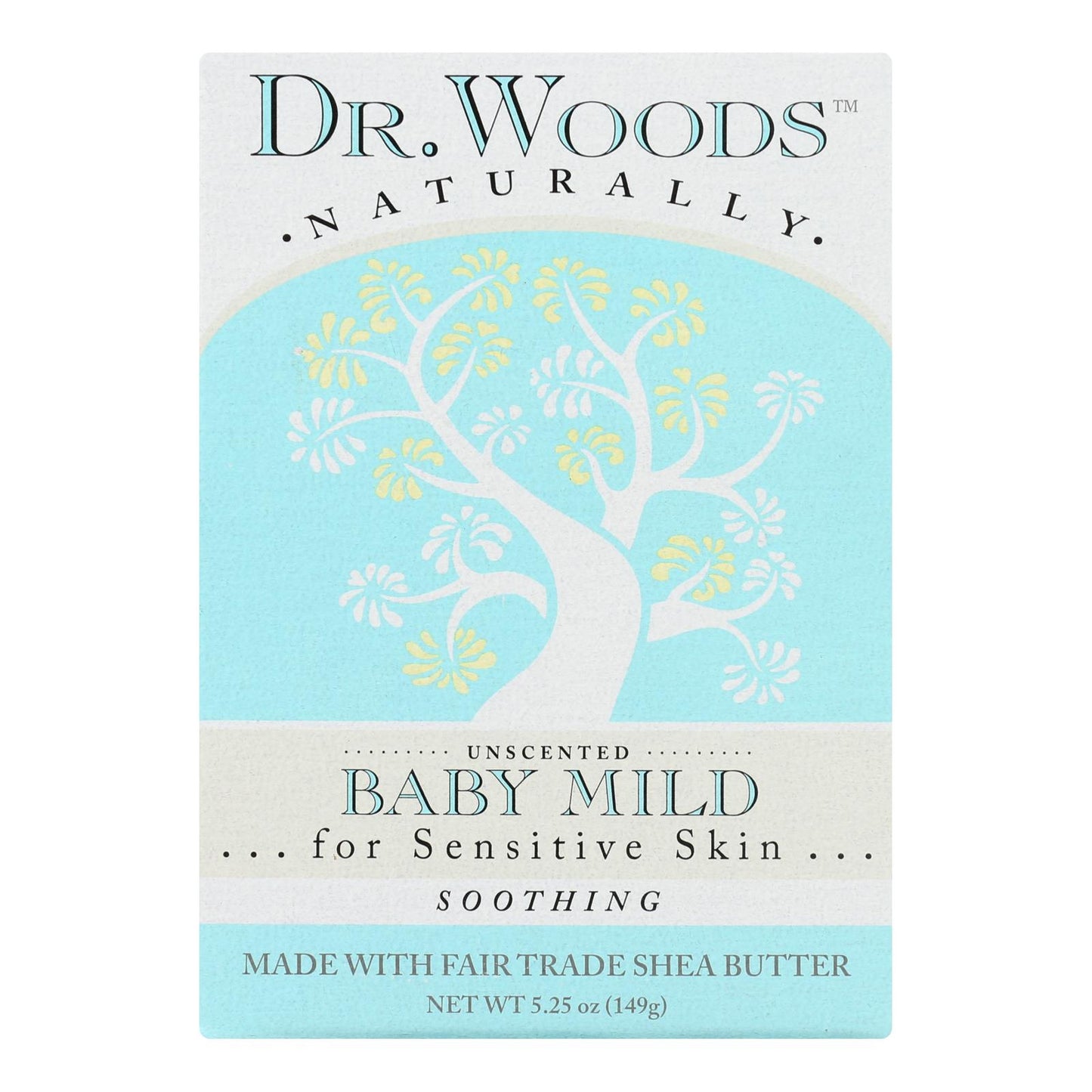 Dr. Woods Bar Soap Baby Mild Unscented - 5.25 Oz