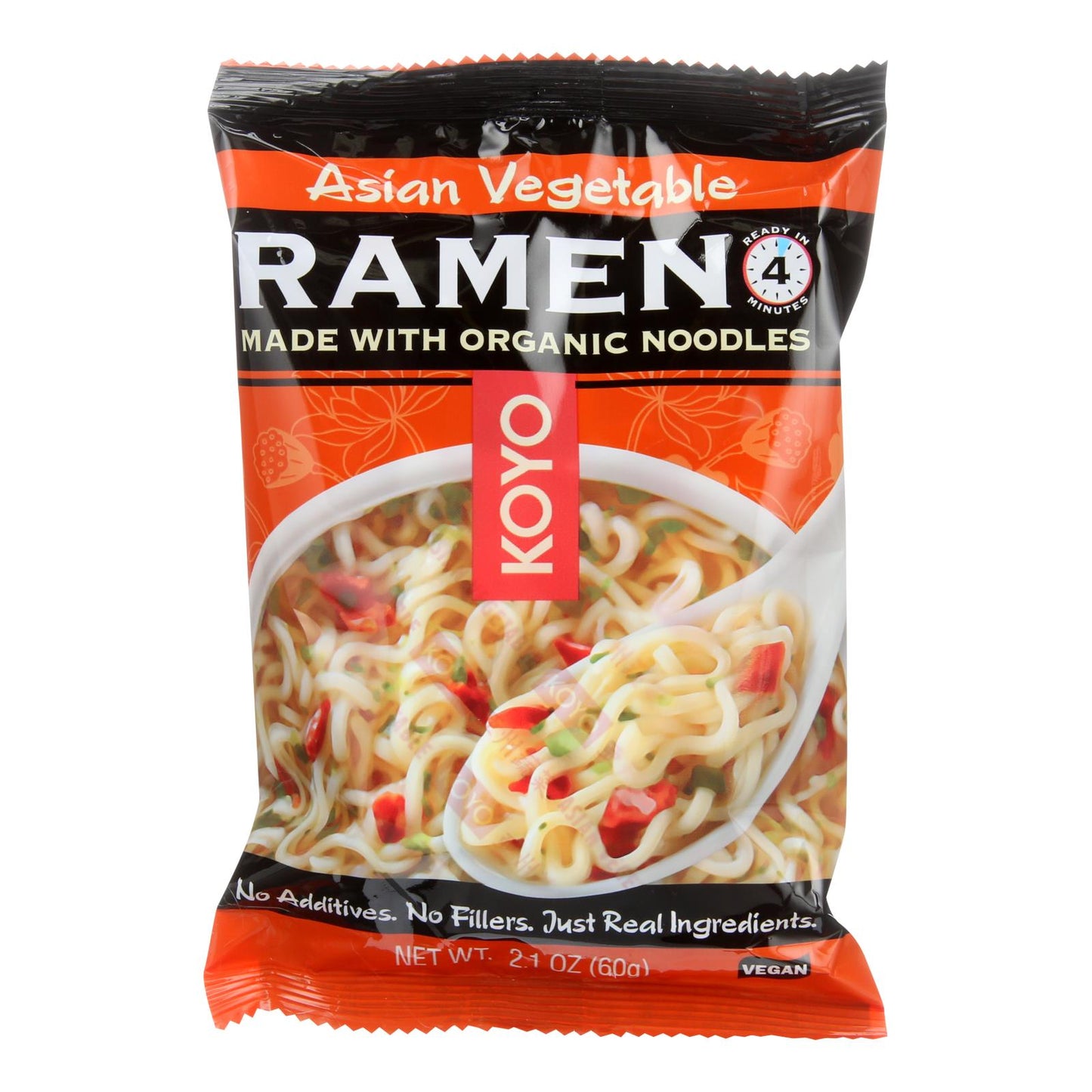 Koyo Ramen - Vegetales asiáticos - Caja de 12 - 2.1 oz.