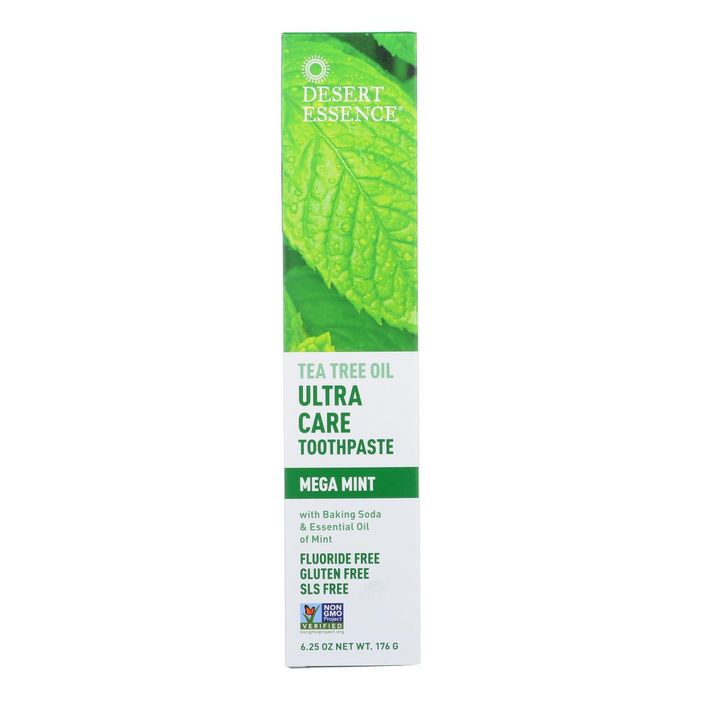 Pasta de dientes Desert Essence - Tea Tree U/care Mint - 6,25 oz