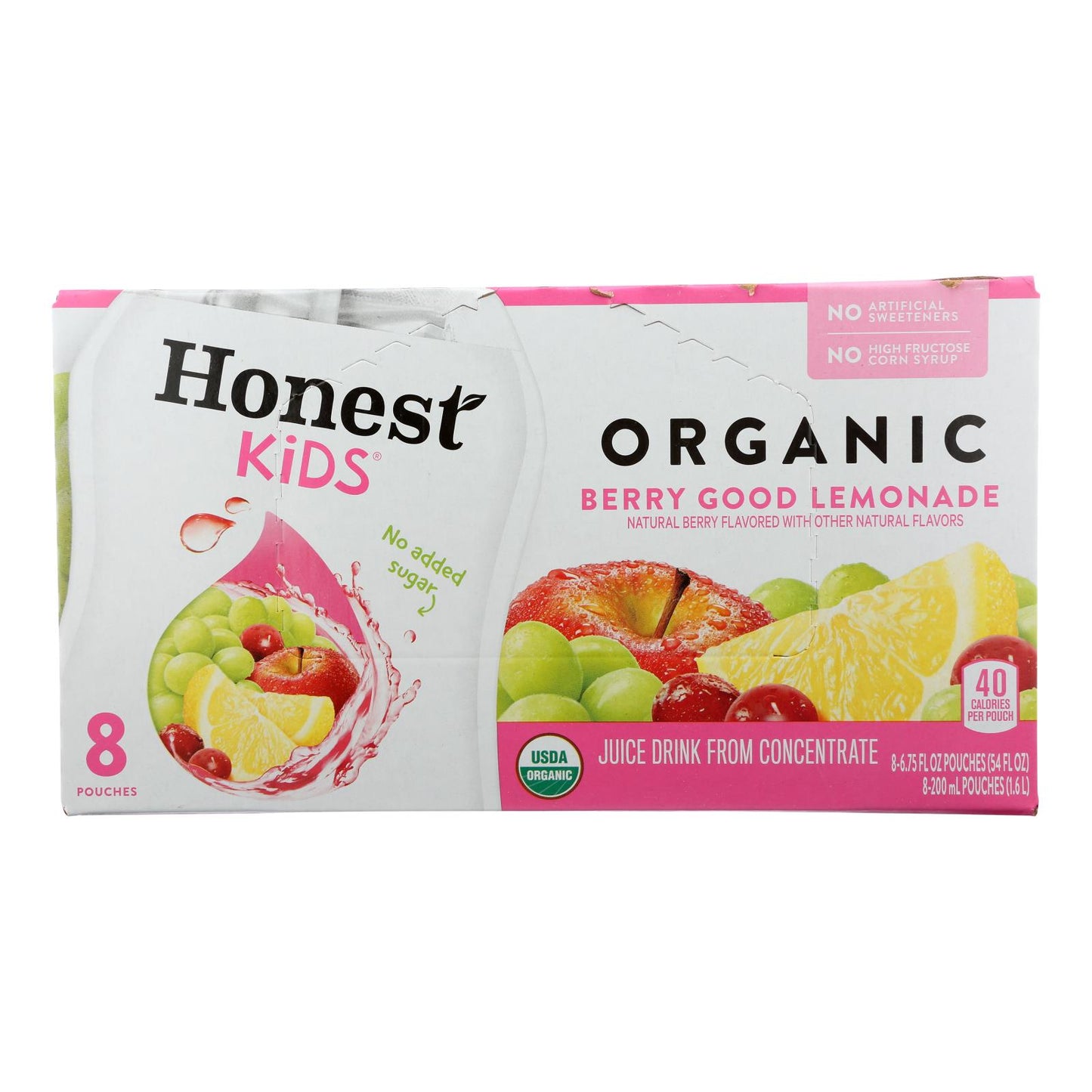 Honest Kids Honest Kids Berry Good Lemon - Berry Good Lemon - Caja de 4 - 6,75 onzas líquidas.