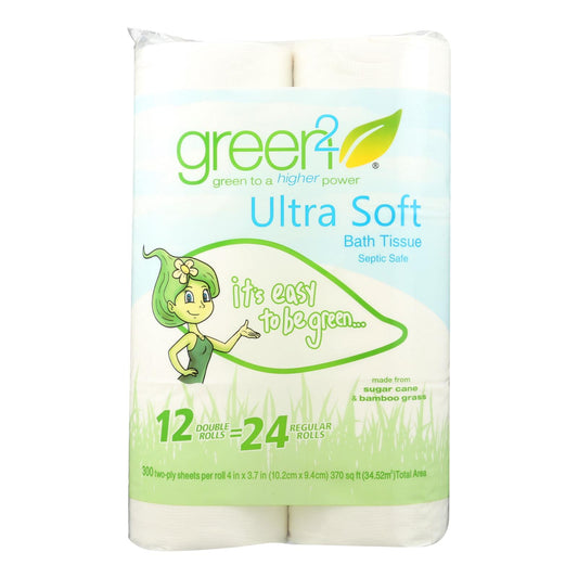 Papel higiénico ultra suave Green 2 - Caja de 8 - Paquete de 12