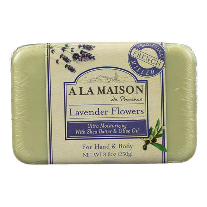 A La Maison - Jabón en barra - Flores de lavanda - 8.8 Oz